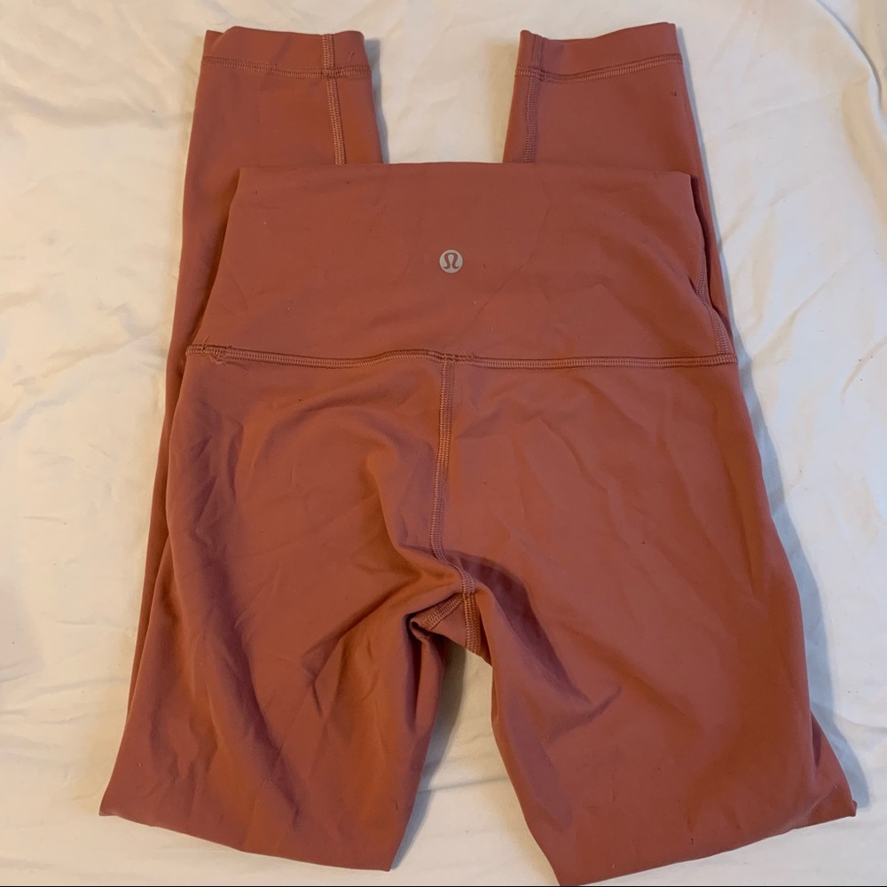 Lululemon Athletica Wunder Train 25” pink leggings